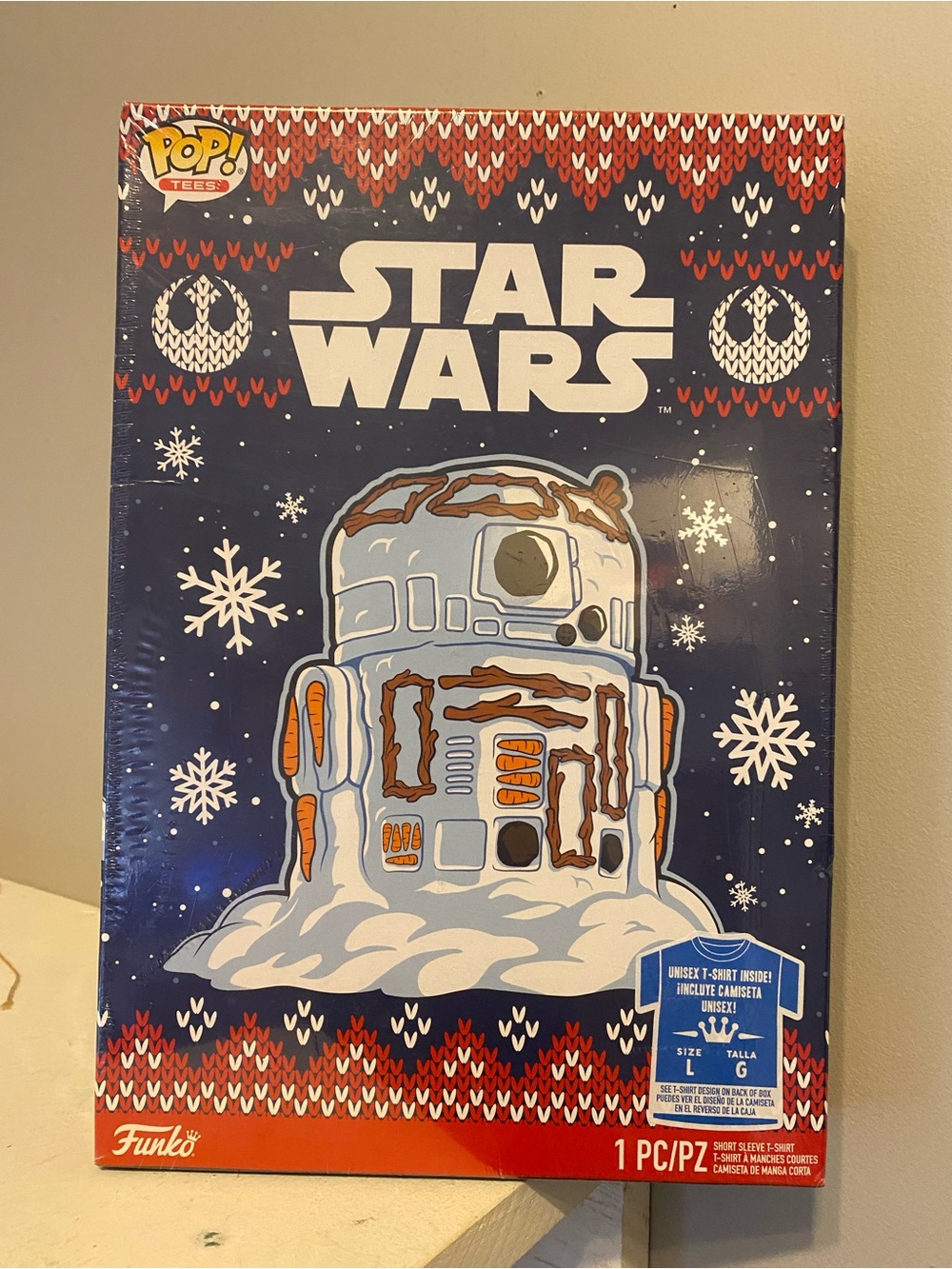 Funko Pop Star Wars R2-D2 Holiday Shirt Unisex sz L